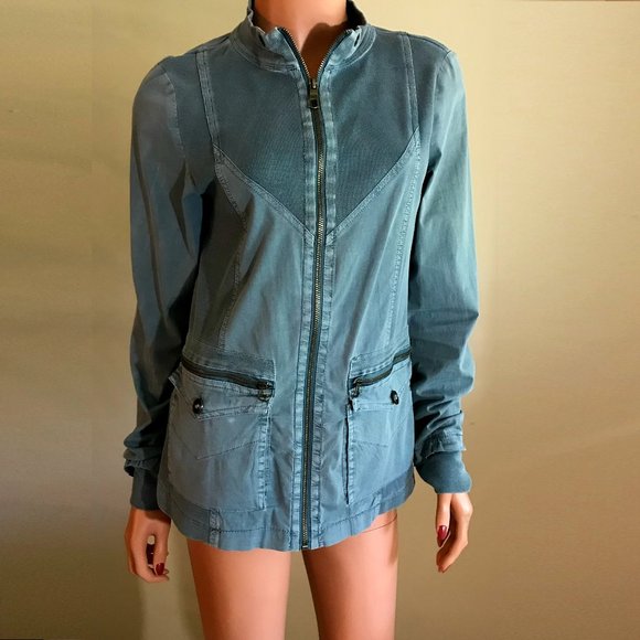 Sporty XCVI Gray Utility Jacket - Picture 1 of 6